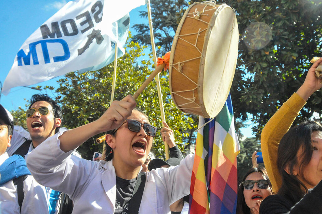Otros gremios estatales se sumaron a la protesta de los gremios docentes de Jujuy.